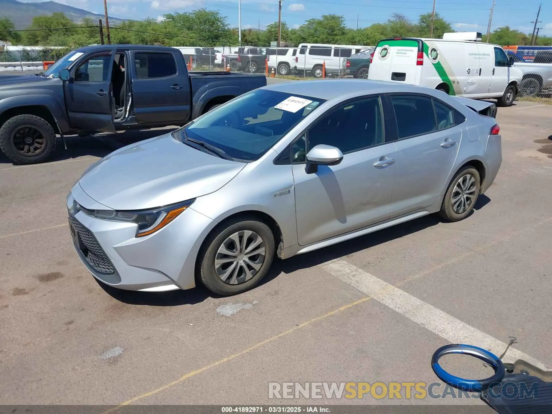 2 Photograph of a damaged car JTDEAMDE0MJ025075 TOYOTA COROLLA 2021