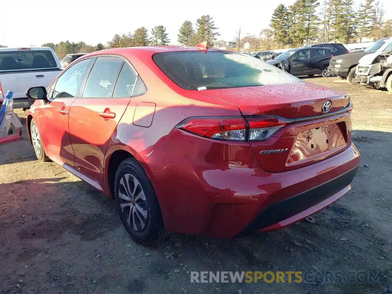 3 Photograph of a damaged car JTDEAMDE0MJ025271 TOYOTA COROLLA 2021