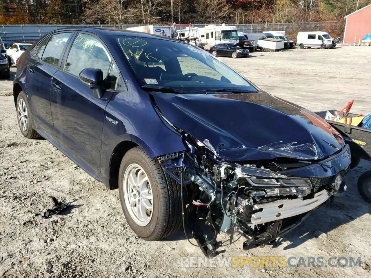 1 Photograph of a damaged car JTDEAMDE0MJ026405 TOYOTA COROLLA 2021