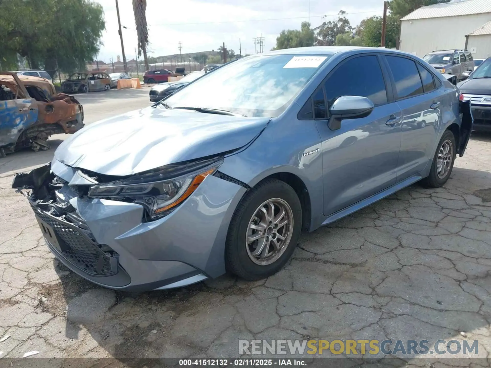 2 Photograph of a damaged car JTDEAMDE0MJ033029 TOYOTA COROLLA 2021