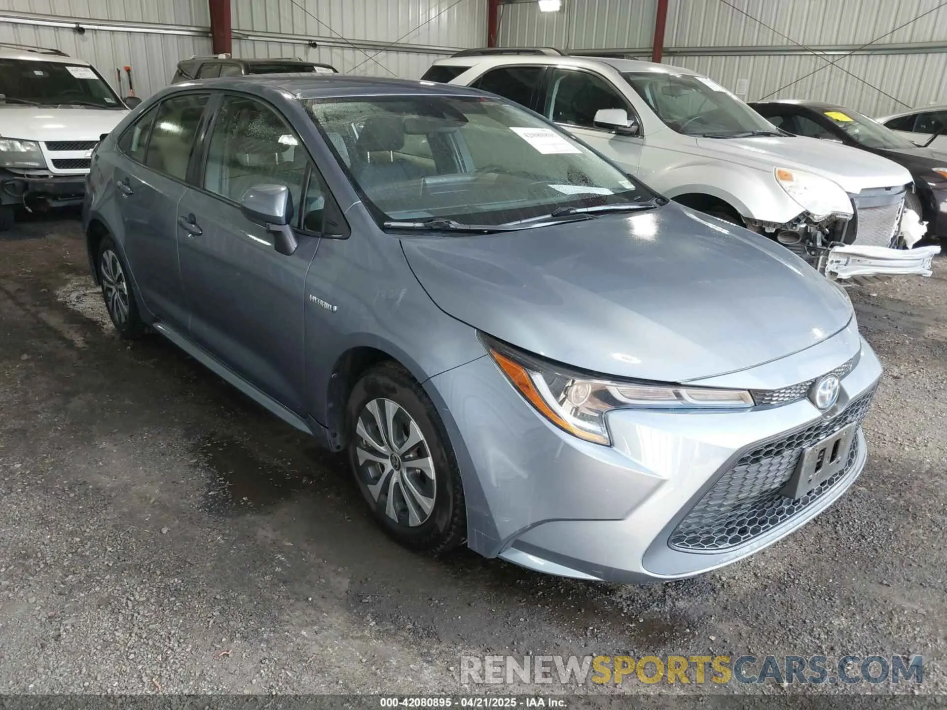 1 Photograph of a damaged car JTDEAMDE1MJ000797 TOYOTA COROLLA 2021