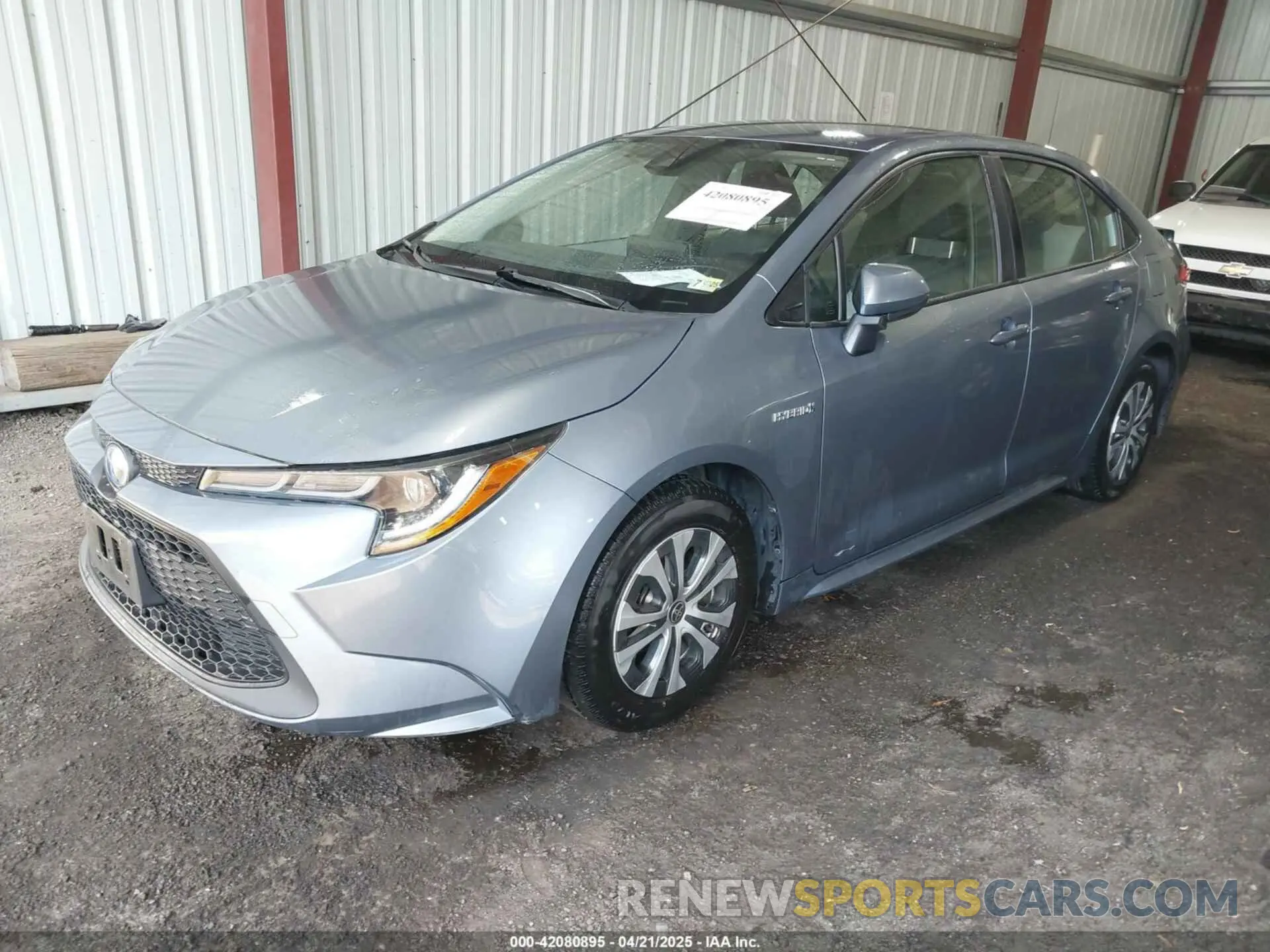 2 Photograph of a damaged car JTDEAMDE1MJ000797 TOYOTA COROLLA 2021