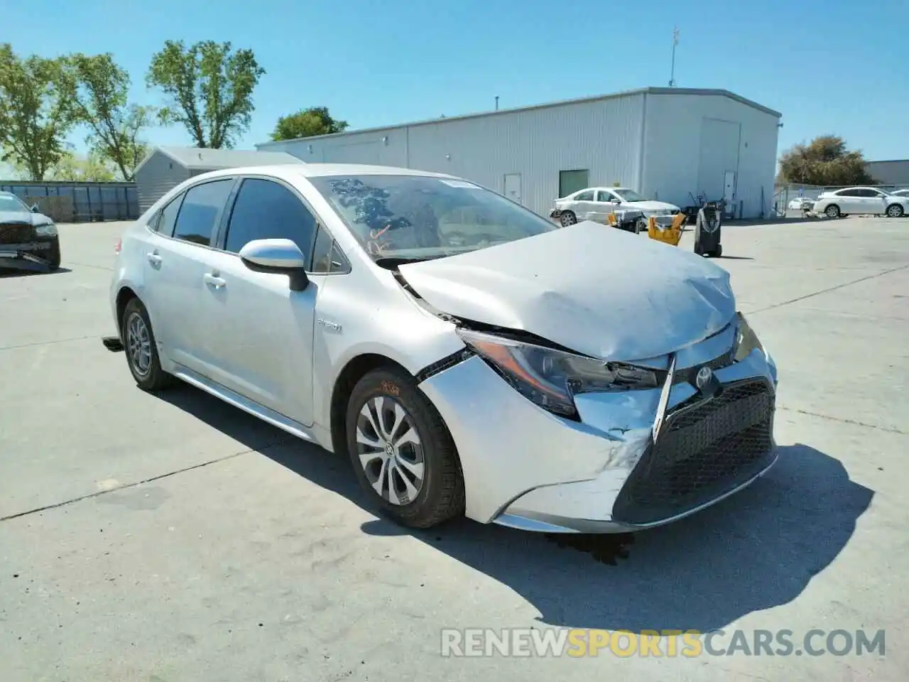 1 Photograph of a damaged car JTDEAMDE1MJ001478 TOYOTA COROLLA 2021