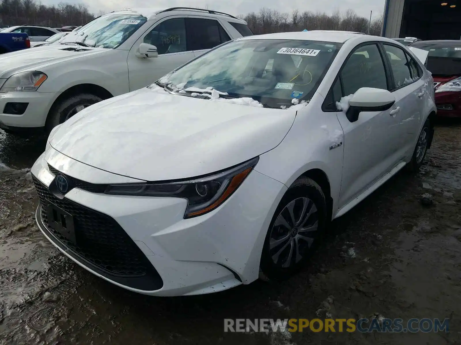 2 Photograph of a damaged car JTDEAMDE1MJ002646 TOYOTA COROLLA 2021