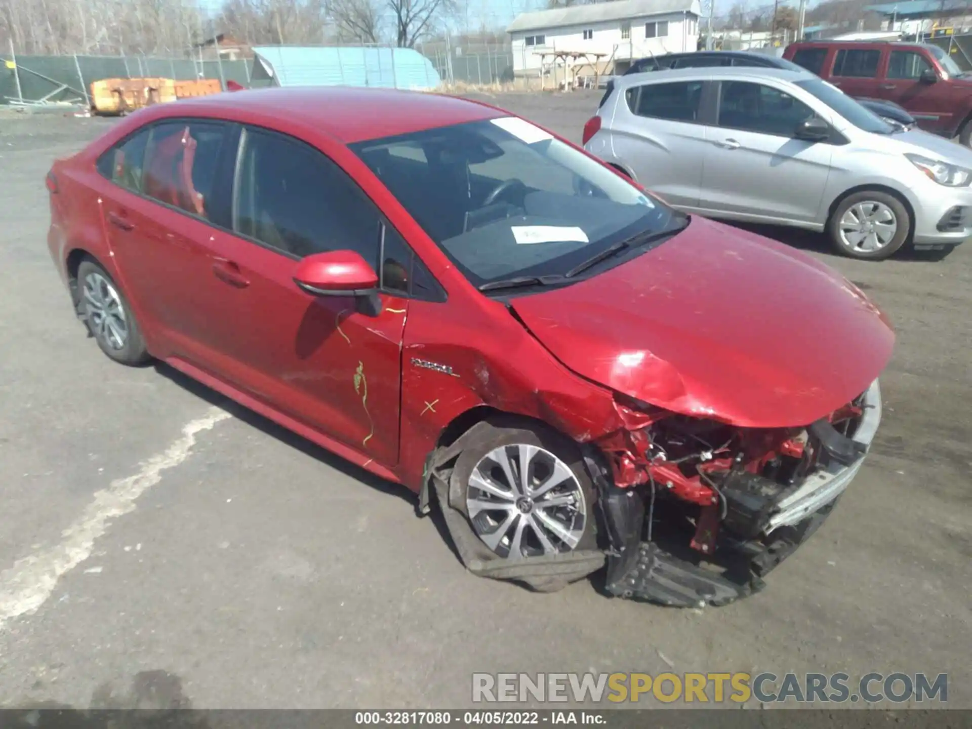 1 Photograph of a damaged car JTDEAMDE1MJ020385 TOYOTA COROLLA 2021