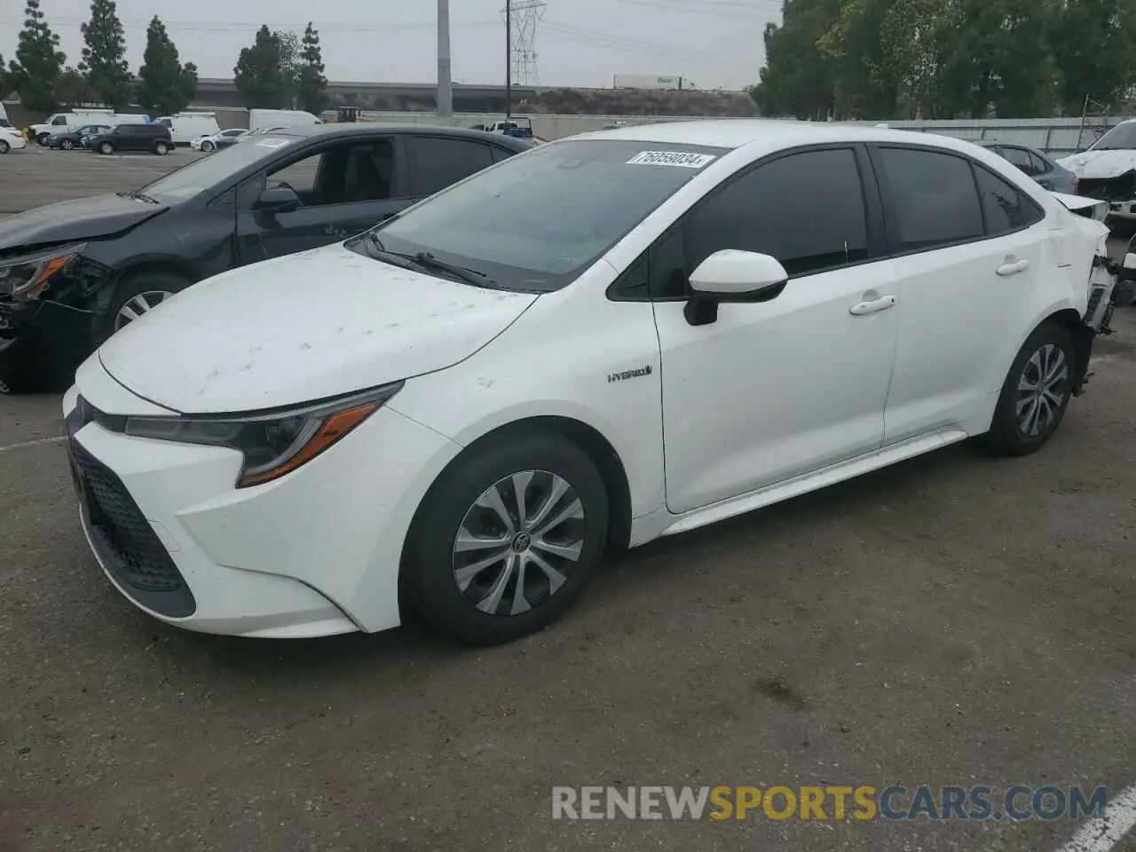 1 Photograph of a damaged car JTDEAMDE1MJ021407 TOYOTA COROLLA 2021
