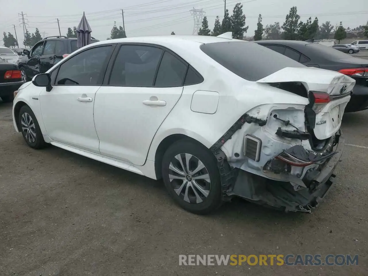 2 Photograph of a damaged car JTDEAMDE1MJ021407 TOYOTA COROLLA 2021