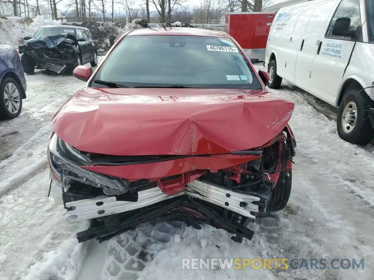5 Photograph of a damaged car JTDEAMDE1MJ021858 TOYOTA COROLLA 2021