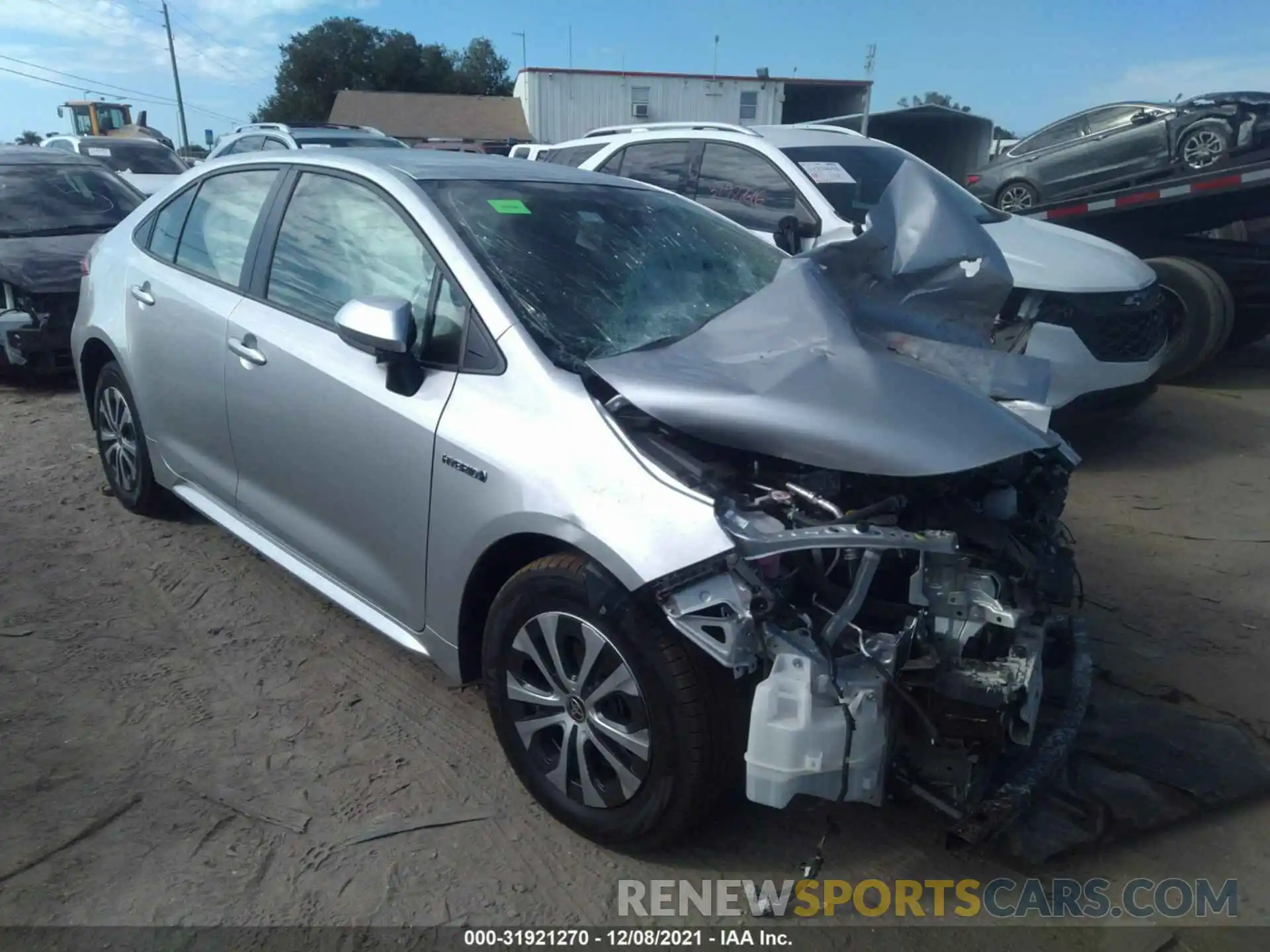 1 Photograph of a damaged car JTDEAMDE1MJ030074 TOYOTA COROLLA 2021