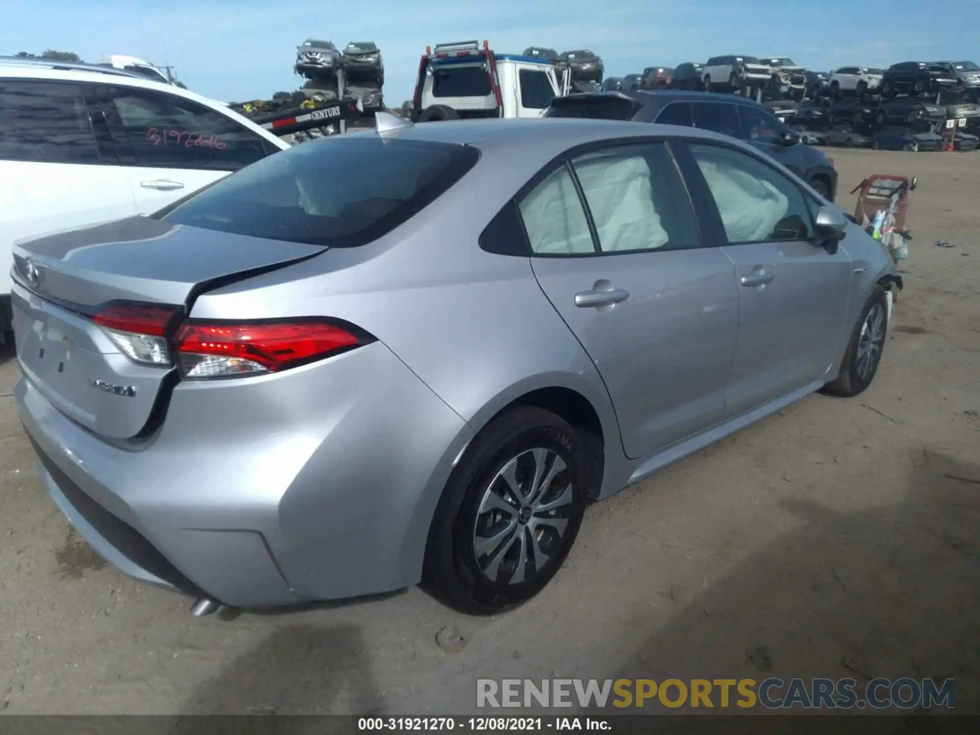 4 Photograph of a damaged car JTDEAMDE1MJ030074 TOYOTA COROLLA 2021