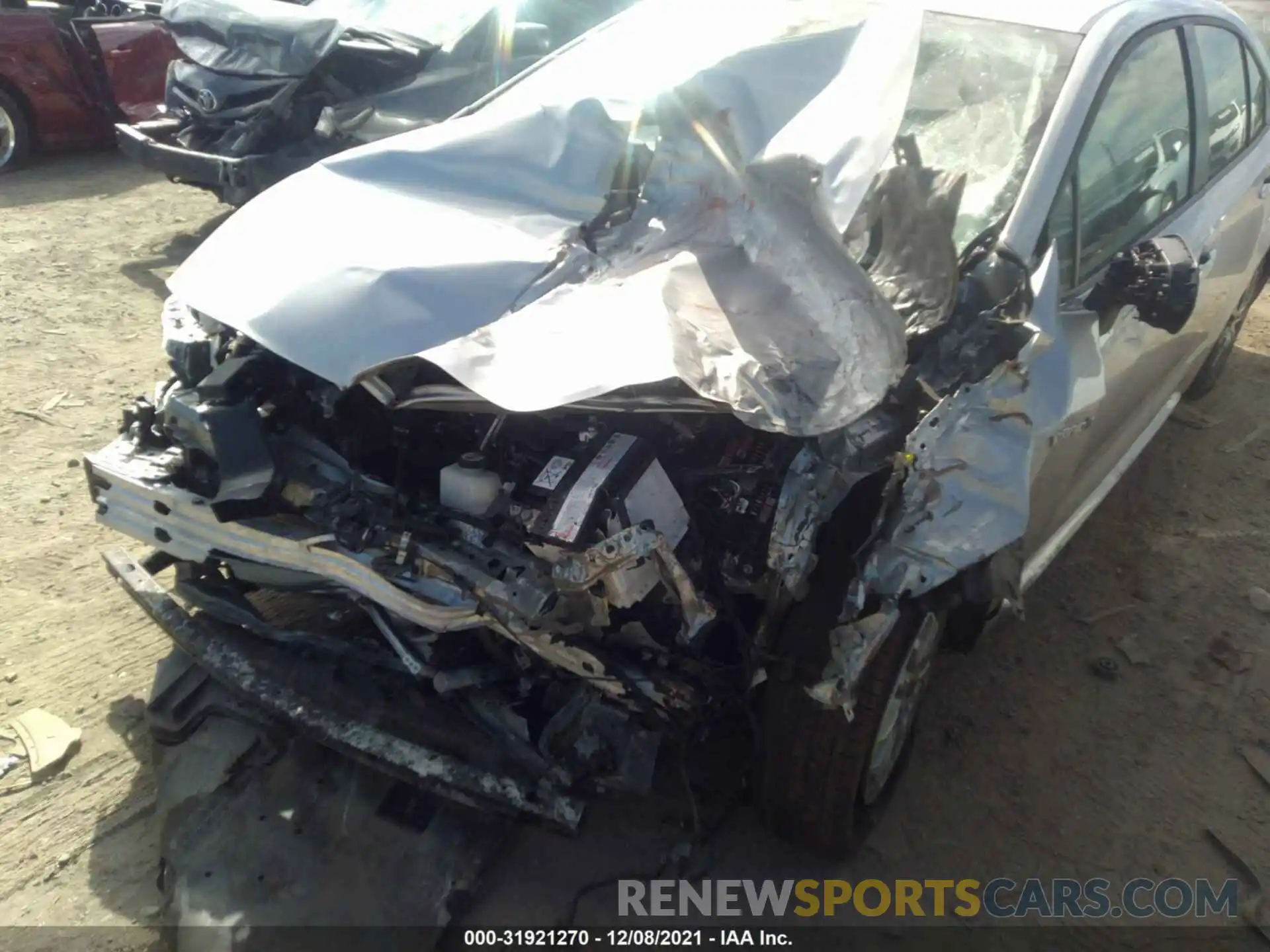 6 Photograph of a damaged car JTDEAMDE1MJ030074 TOYOTA COROLLA 2021