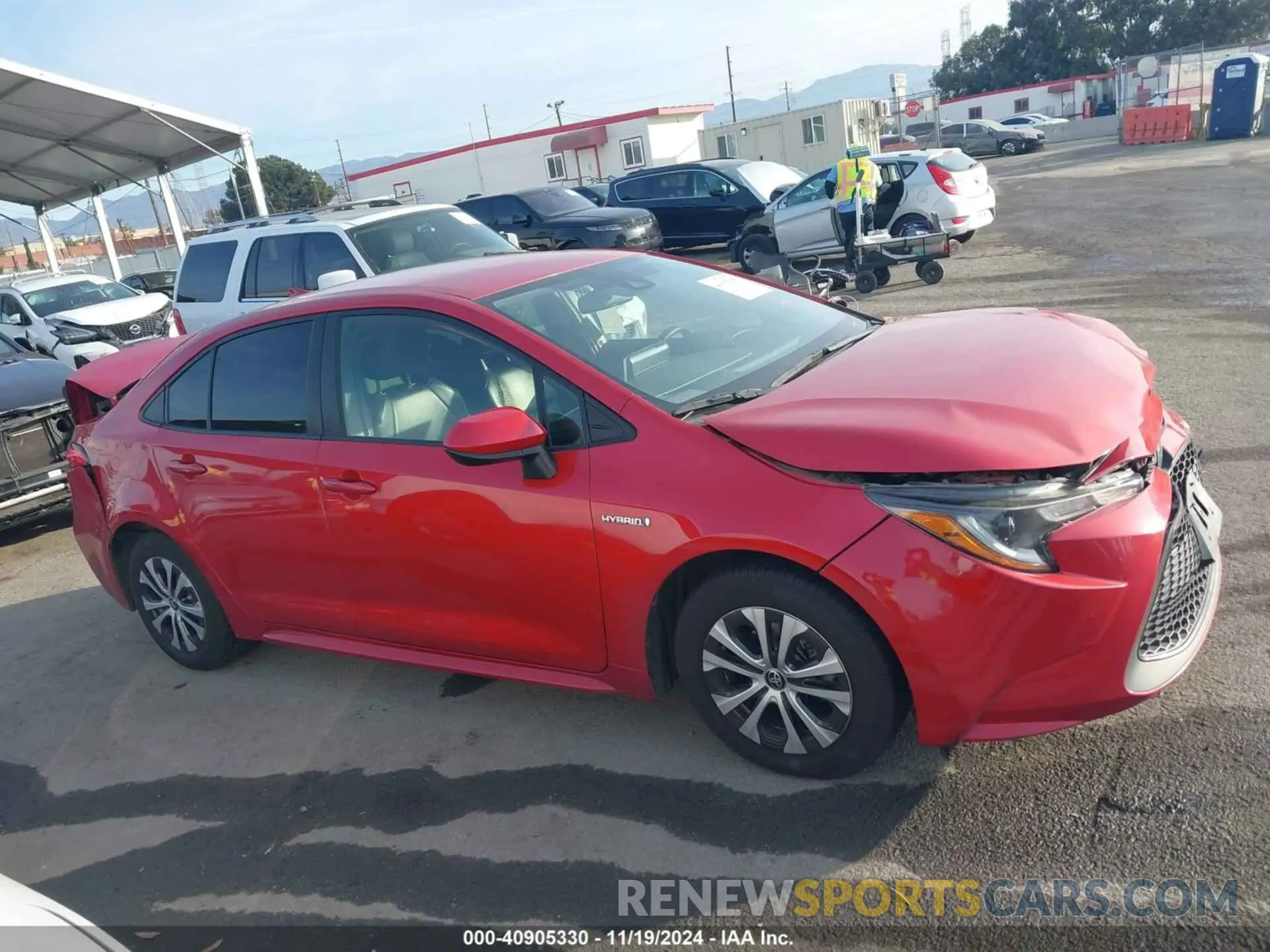 12 Photograph of a damaged car JTDEAMDE1MJ030964 TOYOTA COROLLA 2021