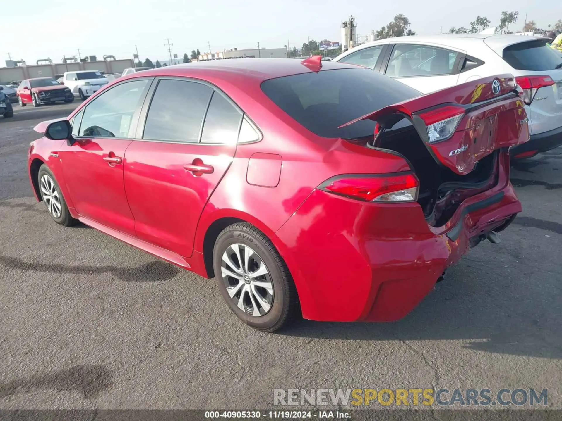3 Photograph of a damaged car JTDEAMDE1MJ030964 TOYOTA COROLLA 2021