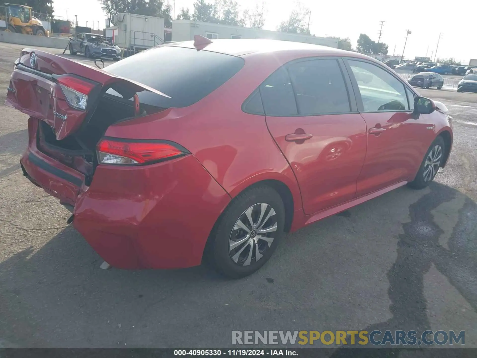 4 Photograph of a damaged car JTDEAMDE1MJ030964 TOYOTA COROLLA 2021