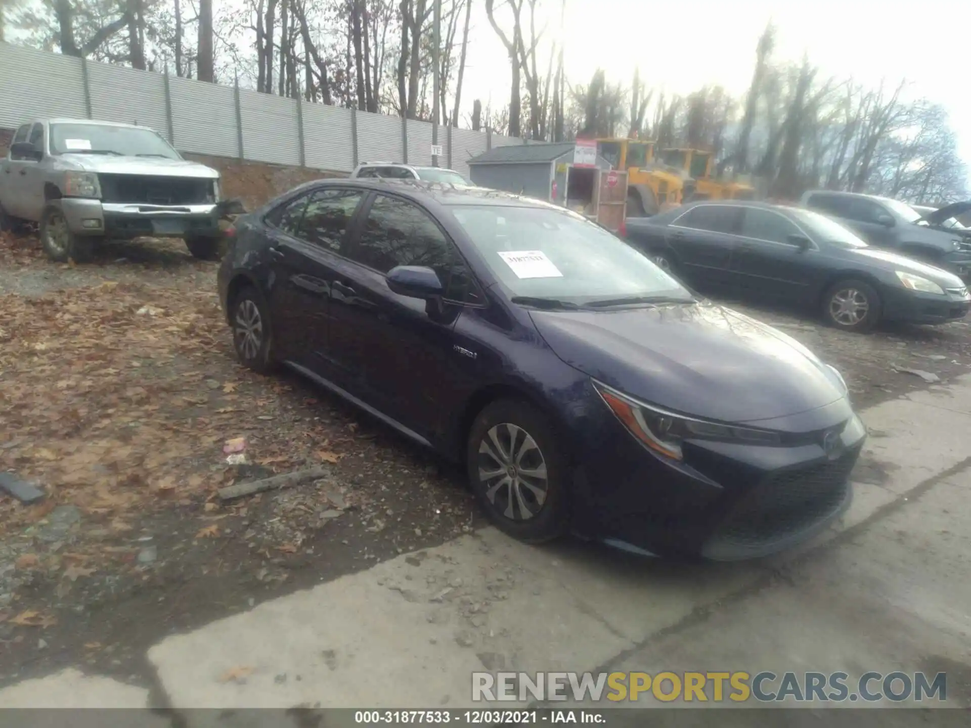 1 Photograph of a damaged car JTDEAMDE1MJ033640 TOYOTA COROLLA 2021