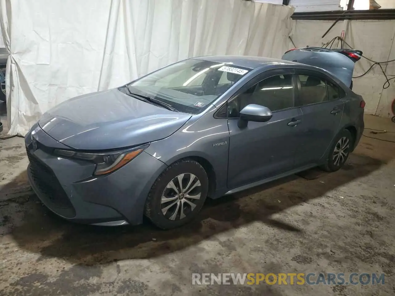 1 Photograph of a damaged car JTDEAMDE2MJ003630 TOYOTA COROLLA 2021