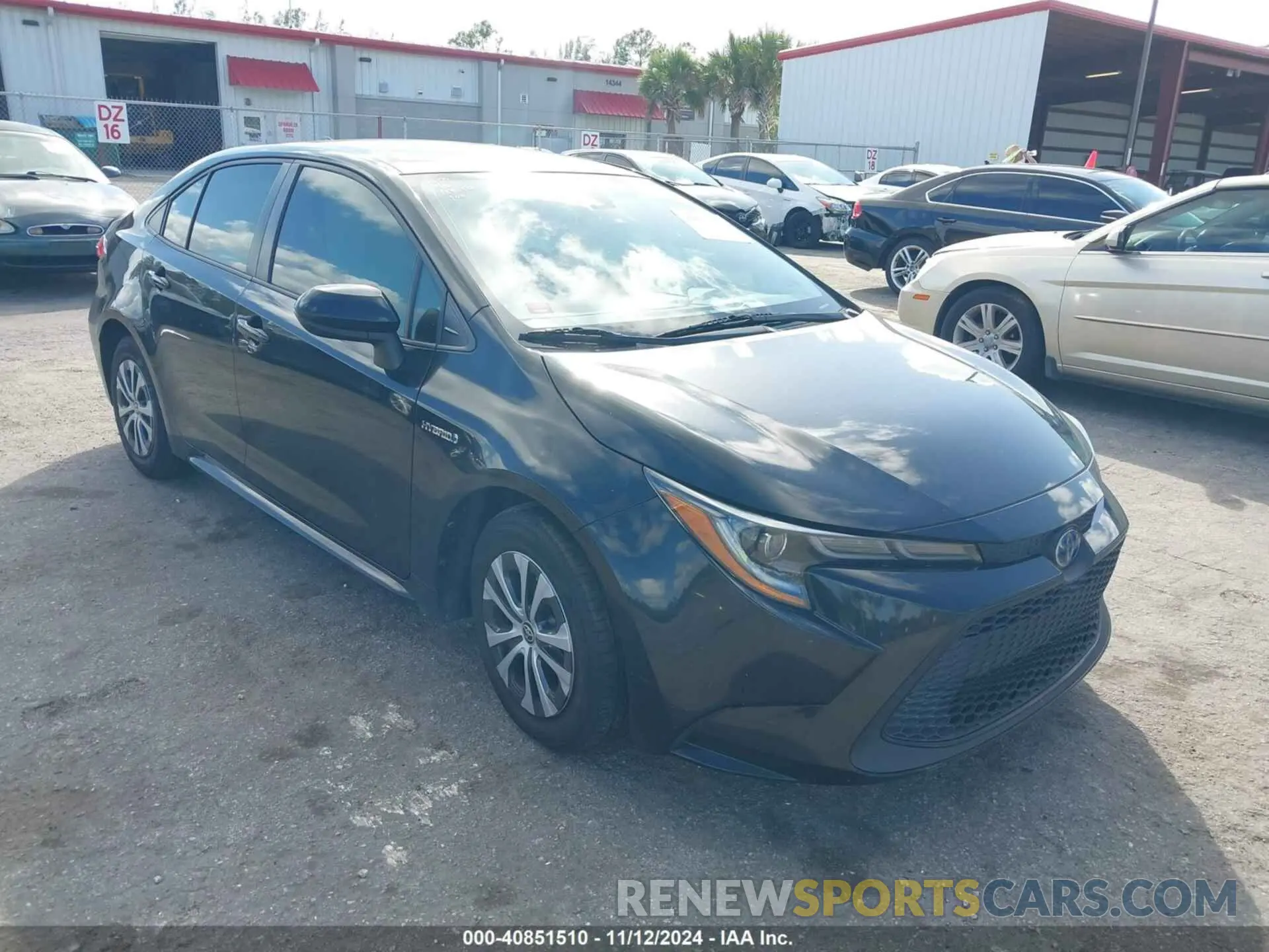 1 Photograph of a damaged car JTDEAMDE2MJ011016 TOYOTA COROLLA 2021