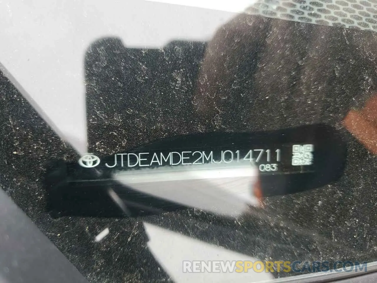 12 Photograph of a damaged car JTDEAMDE2MJ014711 TOYOTA COROLLA 2021