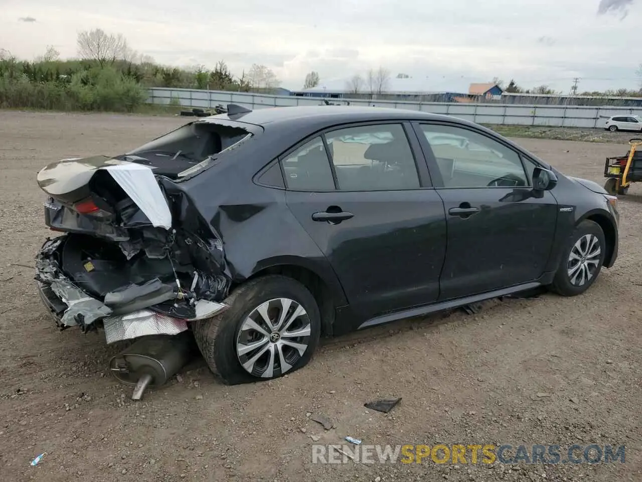 3 Photograph of a damaged car JTDEAMDE2MJ014711 TOYOTA COROLLA 2021