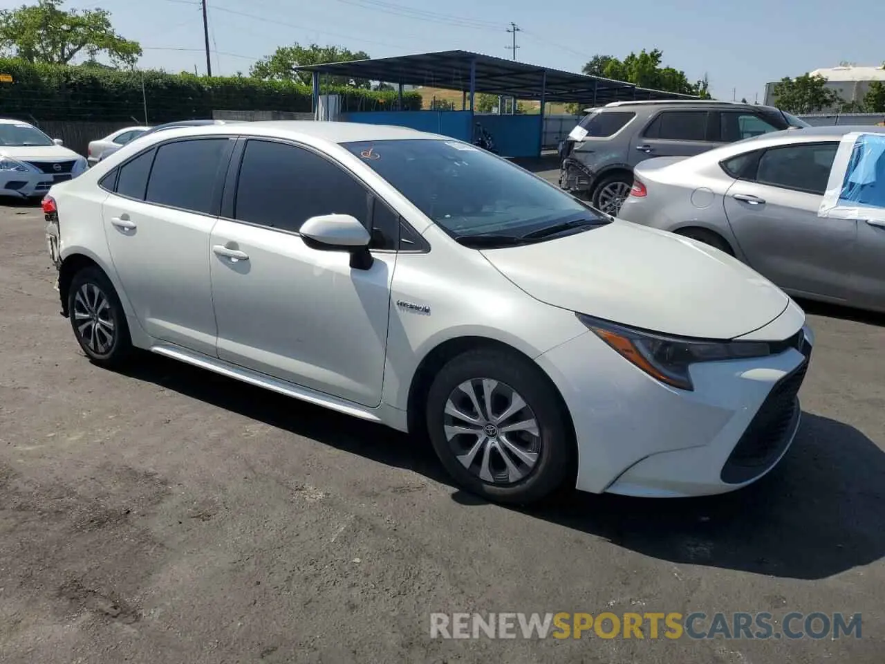4 Photograph of a damaged car JTDEAMDE2MJ016281 TOYOTA COROLLA 2021
