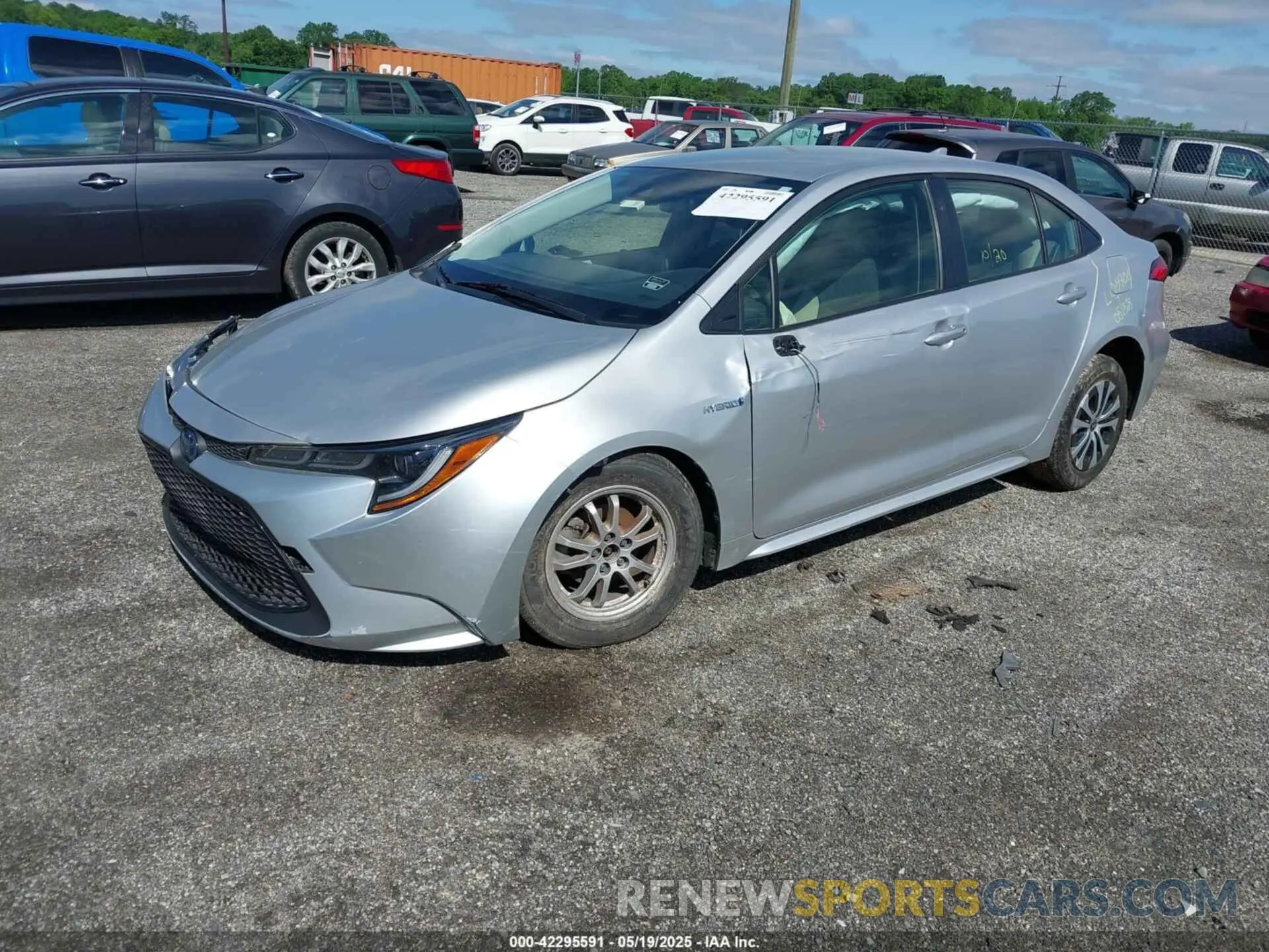 2 Photograph of a damaged car JTDEAMDE2MJ017205 TOYOTA COROLLA 2021