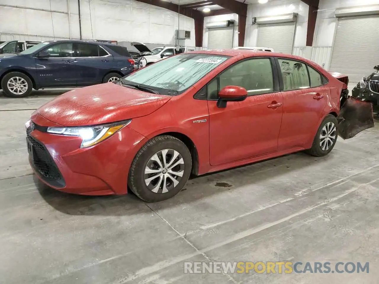 1 Photograph of a damaged car JTDEAMDE2MJ022632 TOYOTA COROLLA 2021