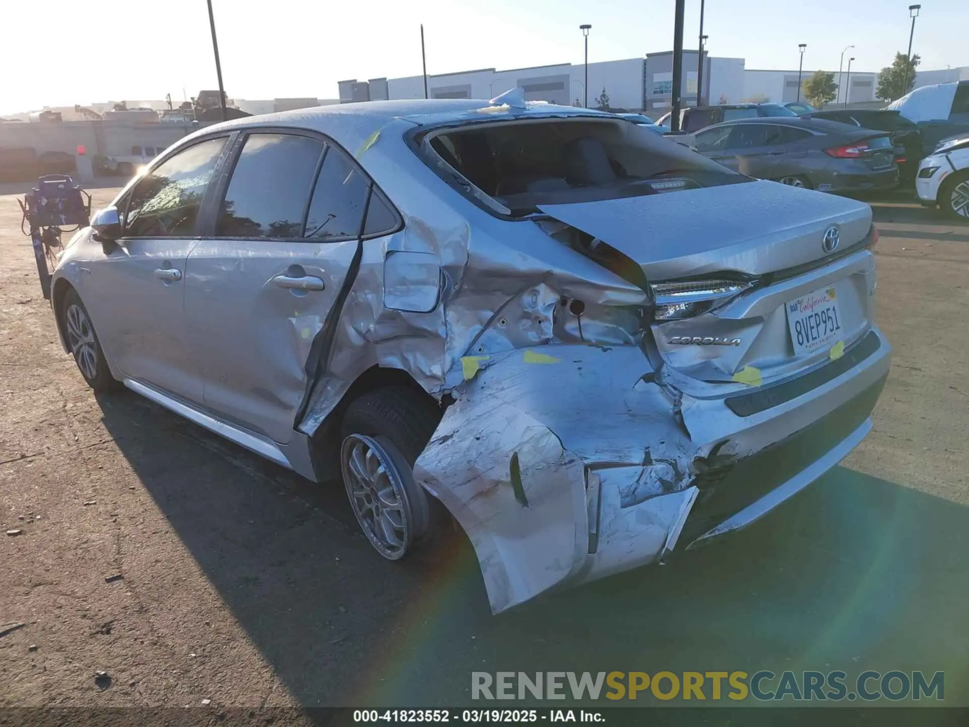 3 Photograph of a damaged car JTDEAMDE2MJ024722 TOYOTA COROLLA 2021