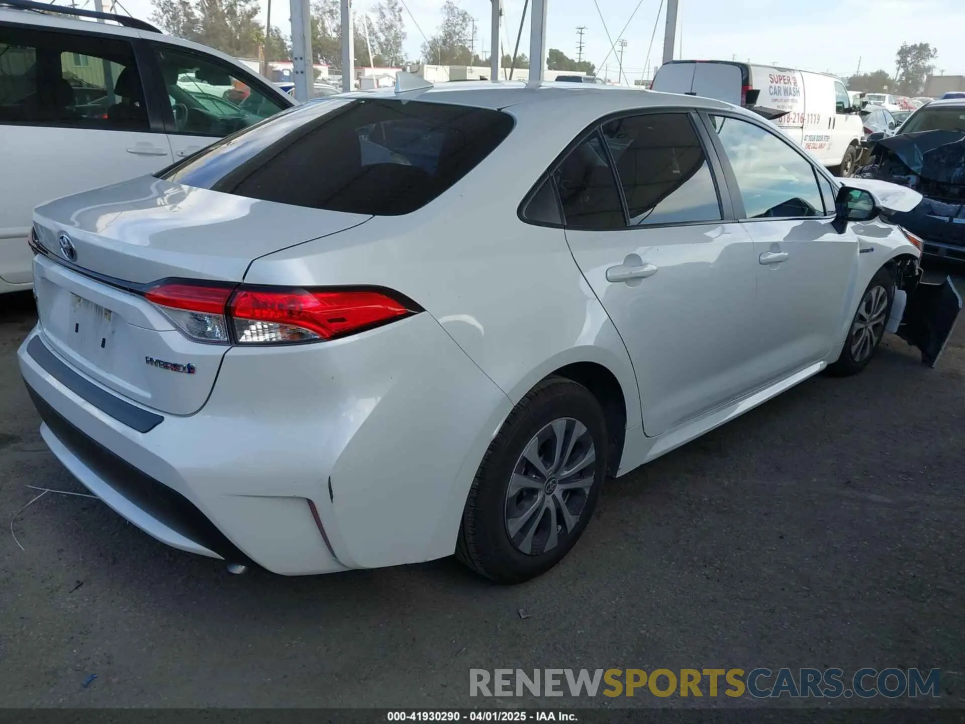 4 Photograph of a damaged car JTDEAMDE2MJ026454 TOYOTA COROLLA 2021