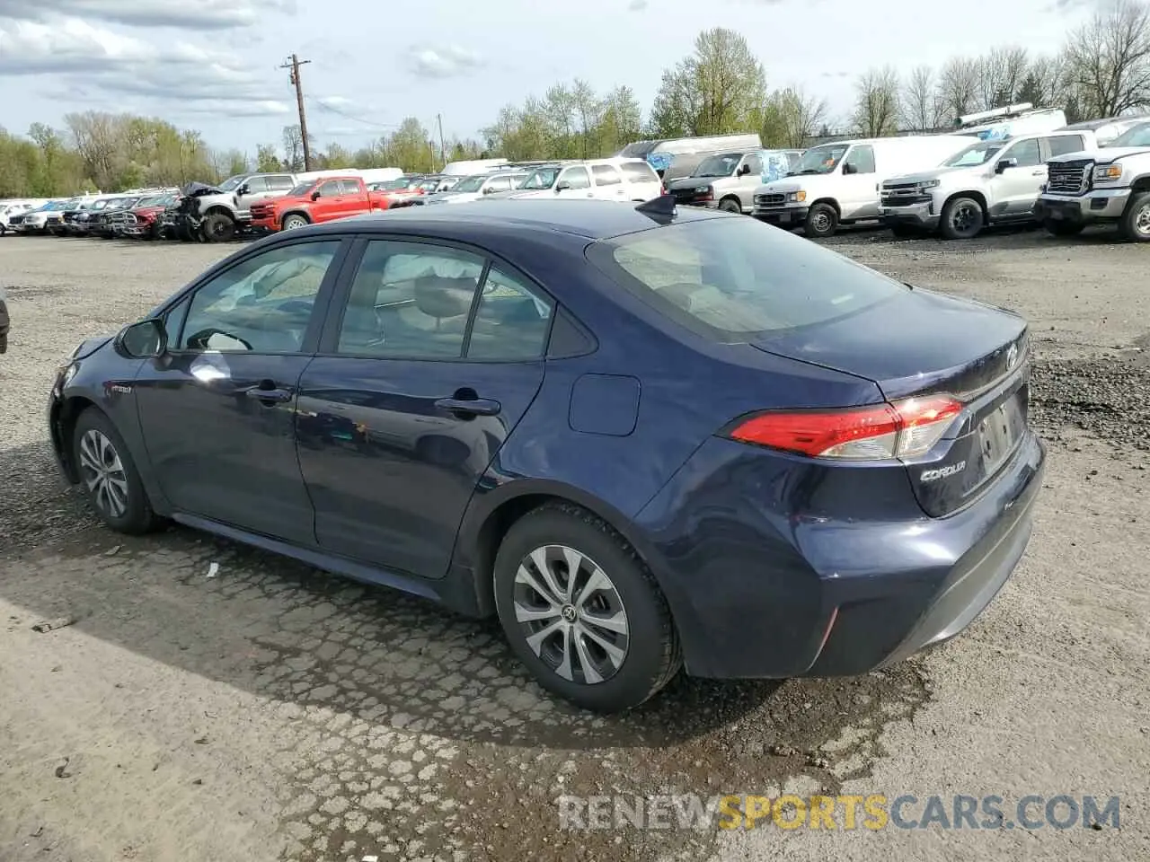2 Photograph of a damaged car JTDEAMDE2MJ026714 TOYOTA COROLLA 2021