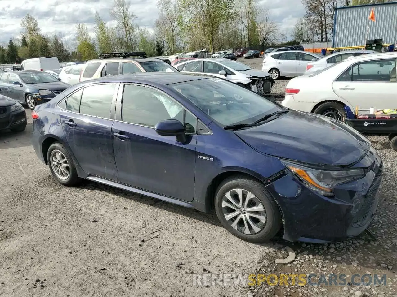 4 Photograph of a damaged car JTDEAMDE2MJ026714 TOYOTA COROLLA 2021