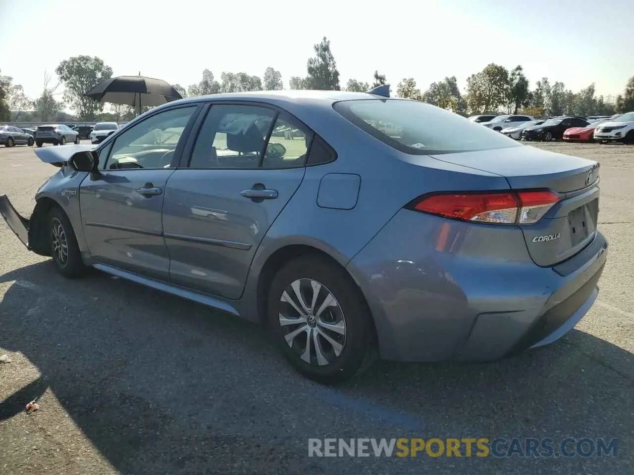 2 Photograph of a damaged car JTDEAMDE2MJ029273 TOYOTA COROLLA 2021