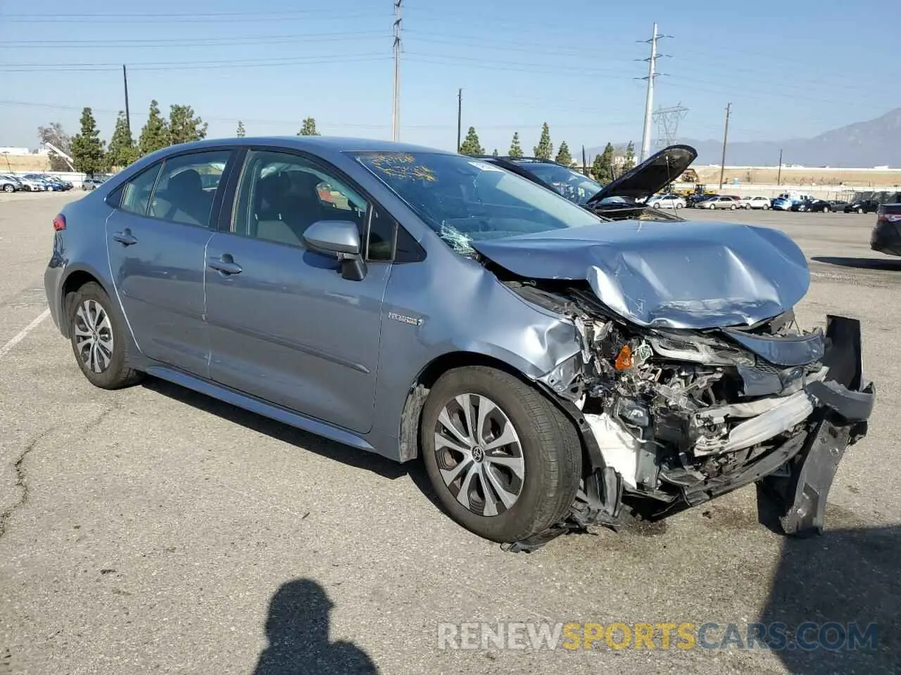 4 Photograph of a damaged car JTDEAMDE2MJ029273 TOYOTA COROLLA 2021