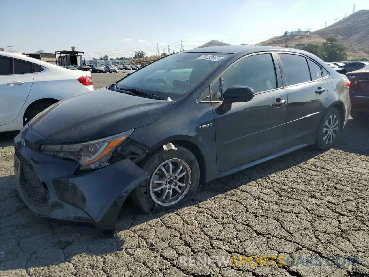 1 Photograph of a damaged car JTDEAMDE2MJ035185 TOYOTA COROLLA 2021