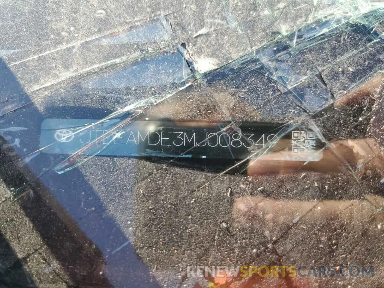 12 Photograph of a damaged car JTDEAMDE3MJ008349 TOYOTA COROLLA 2021