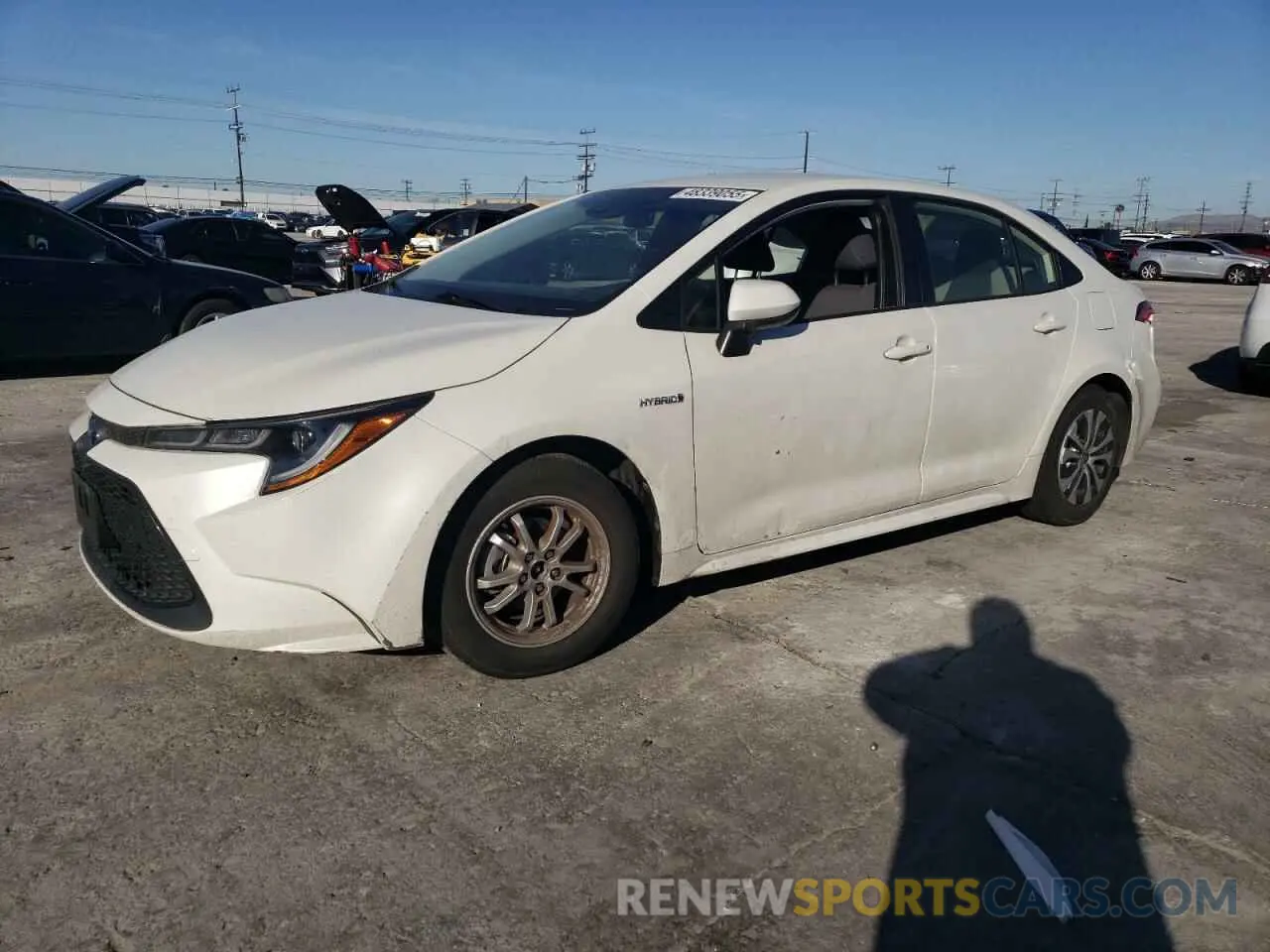 1 Photograph of a damaged car JTDEAMDE3MJ009016 TOYOTA COROLLA 2021