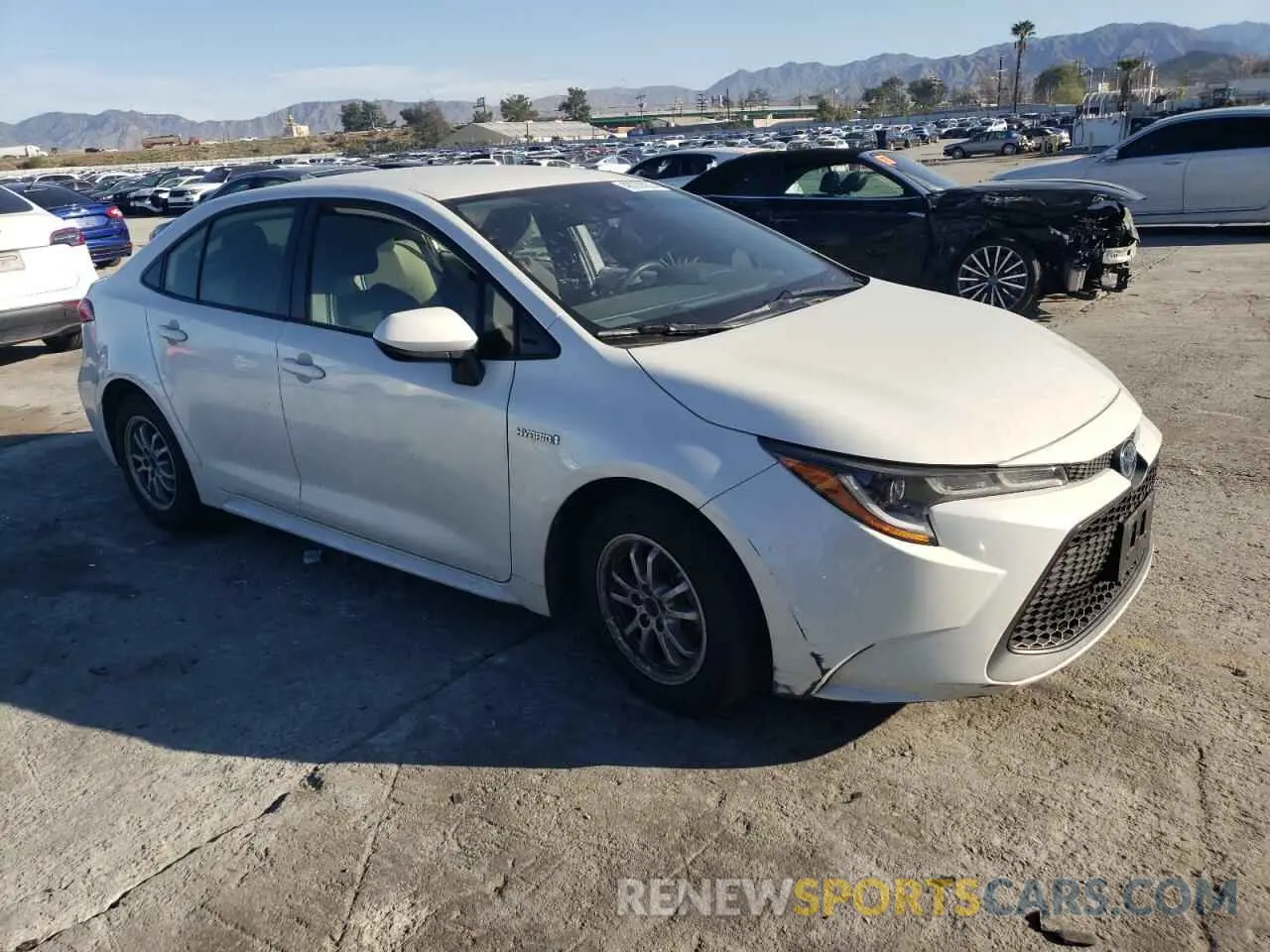 4 Photograph of a damaged car JTDEAMDE3MJ009016 TOYOTA COROLLA 2021