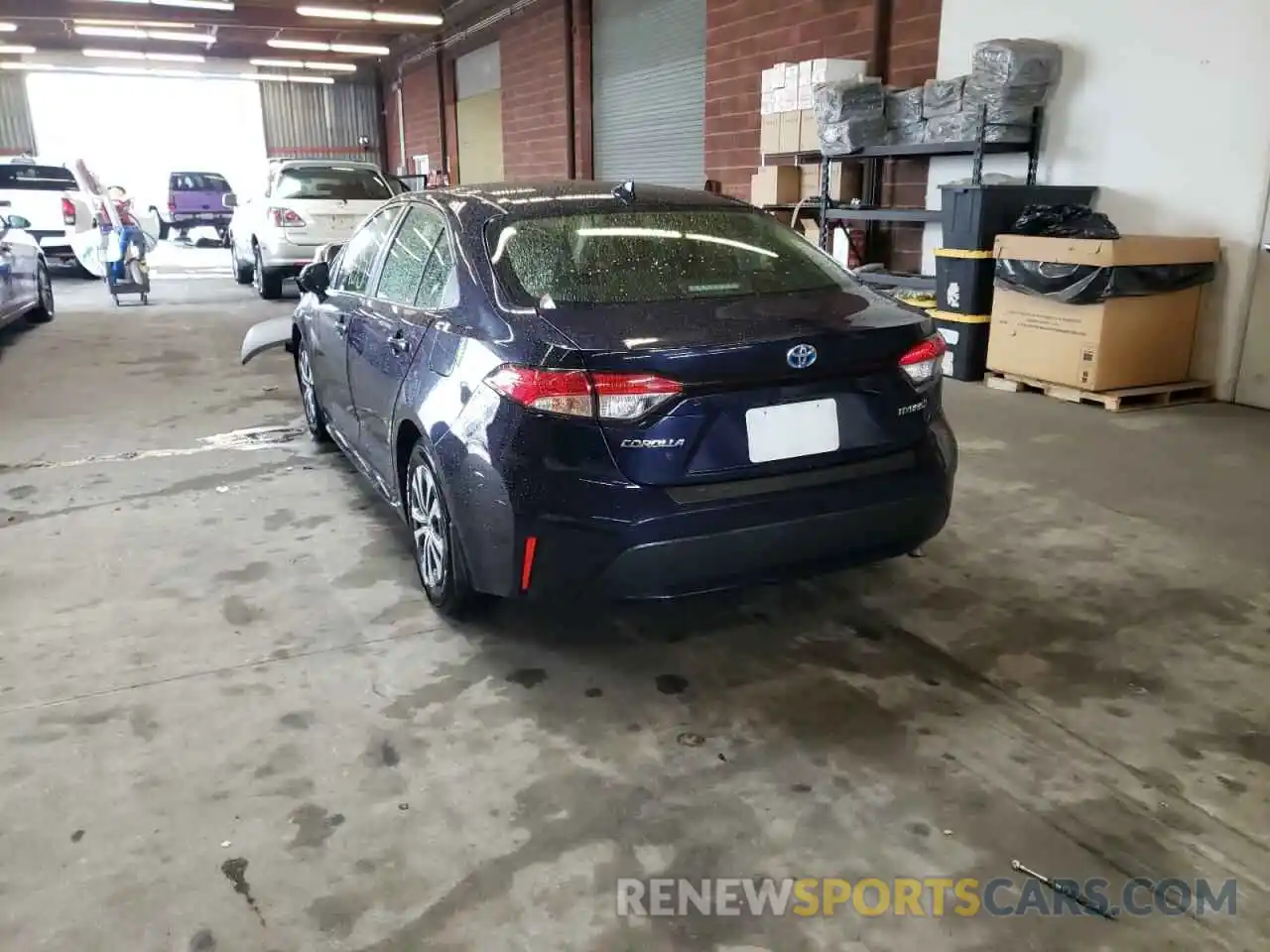 3 Photograph of a damaged car JTDEAMDE3MJ011042 TOYOTA COROLLA 2021