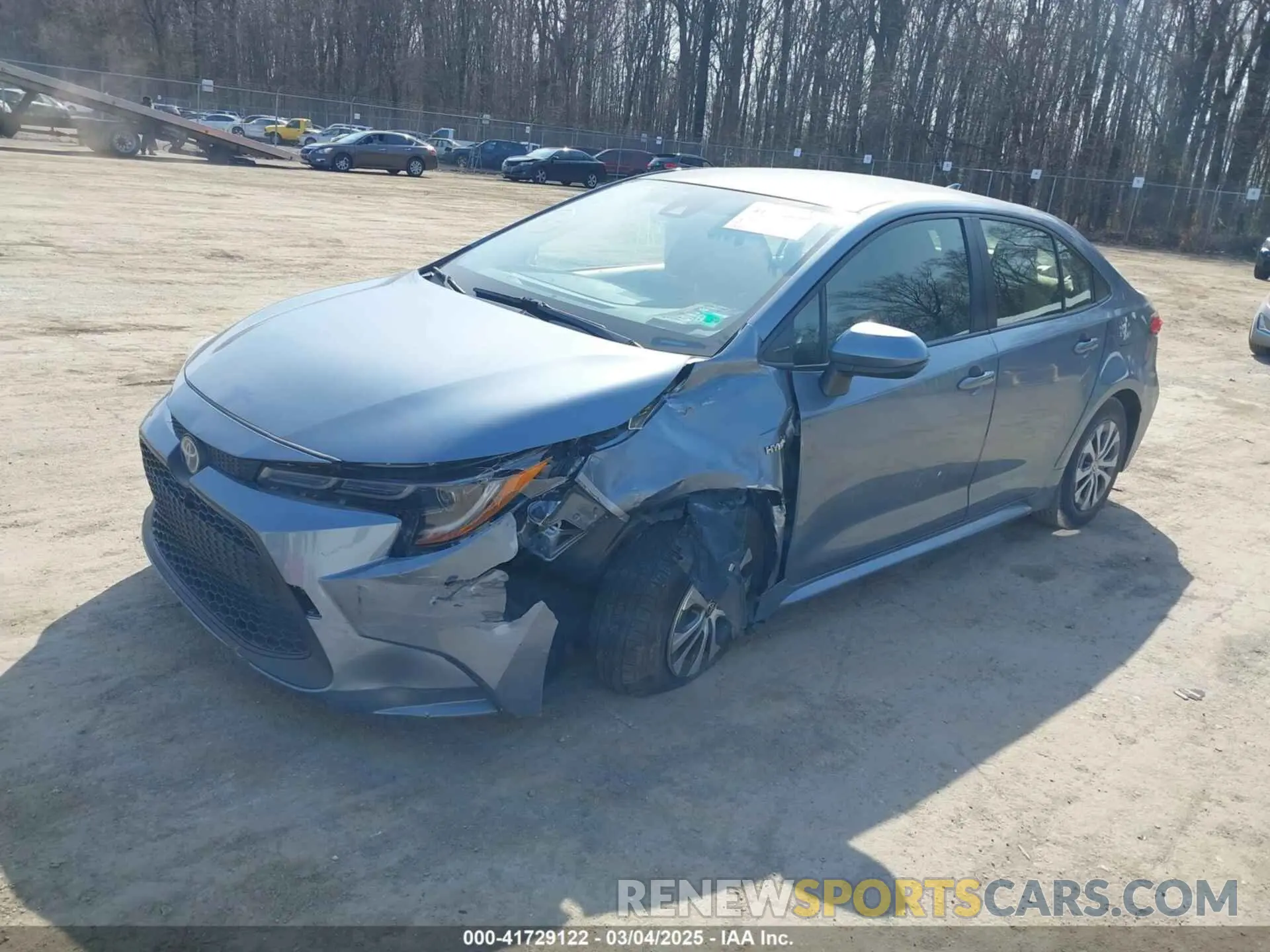 2 Photograph of a damaged car JTDEAMDE3MJ019884 TOYOTA COROLLA 2021