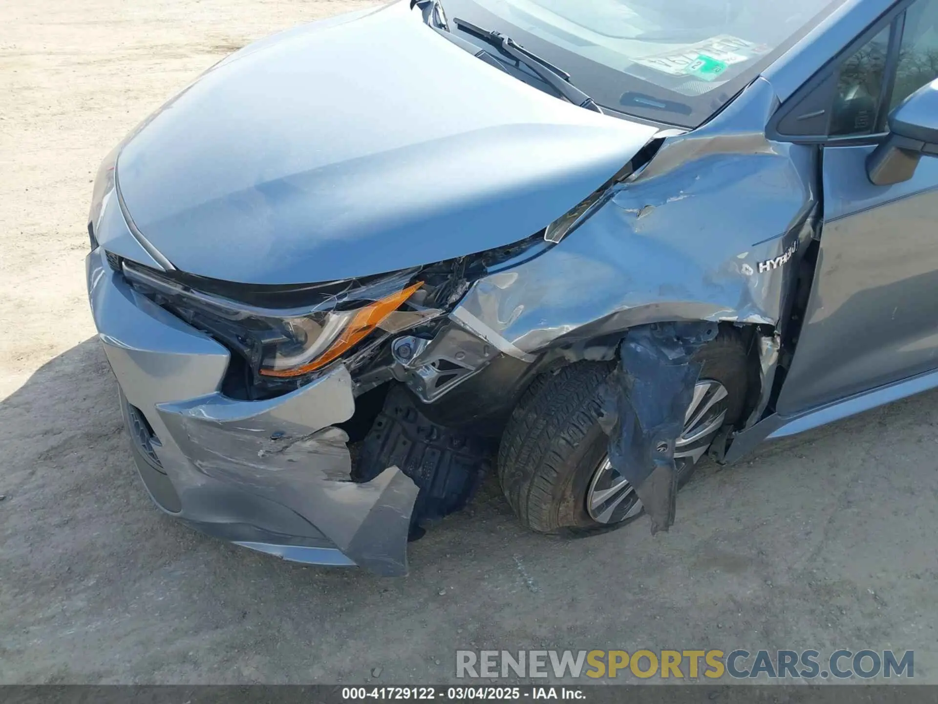 6 Photograph of a damaged car JTDEAMDE3MJ019884 TOYOTA COROLLA 2021