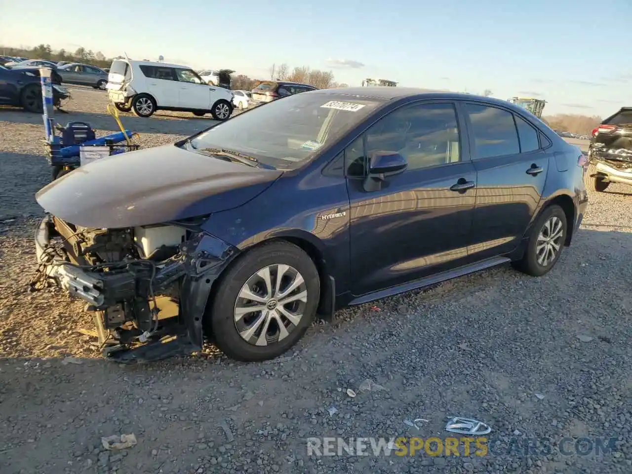 1 Photograph of a damaged car JTDEAMDE3MJ025698 TOYOTA COROLLA 2021