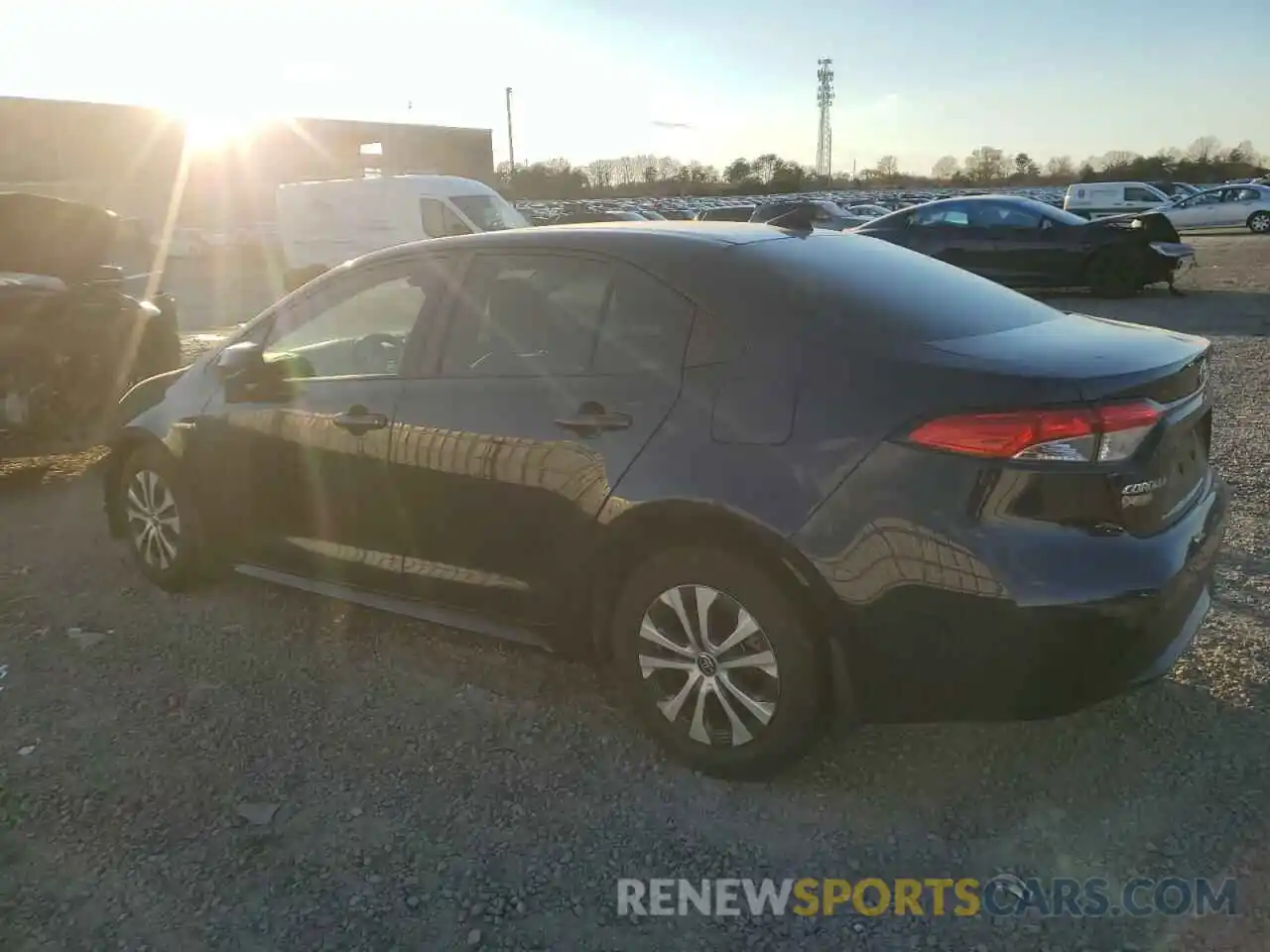 2 Photograph of a damaged car JTDEAMDE3MJ025698 TOYOTA COROLLA 2021