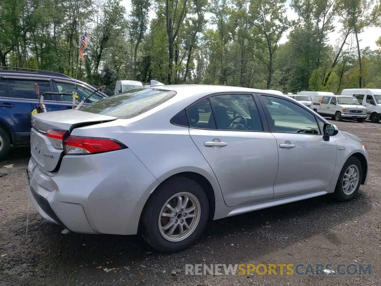3 Photograph of a damaged car JTDEAMDE3MJ031145 TOYOTA COROLLA 2021
