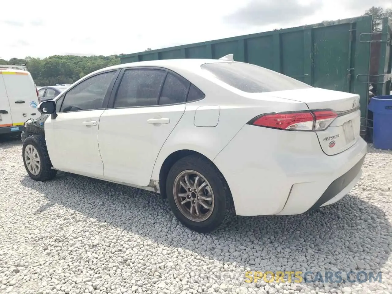 2 Photograph of a damaged car JTDEAMDE3MJ031582 TOYOTA COROLLA 2021
