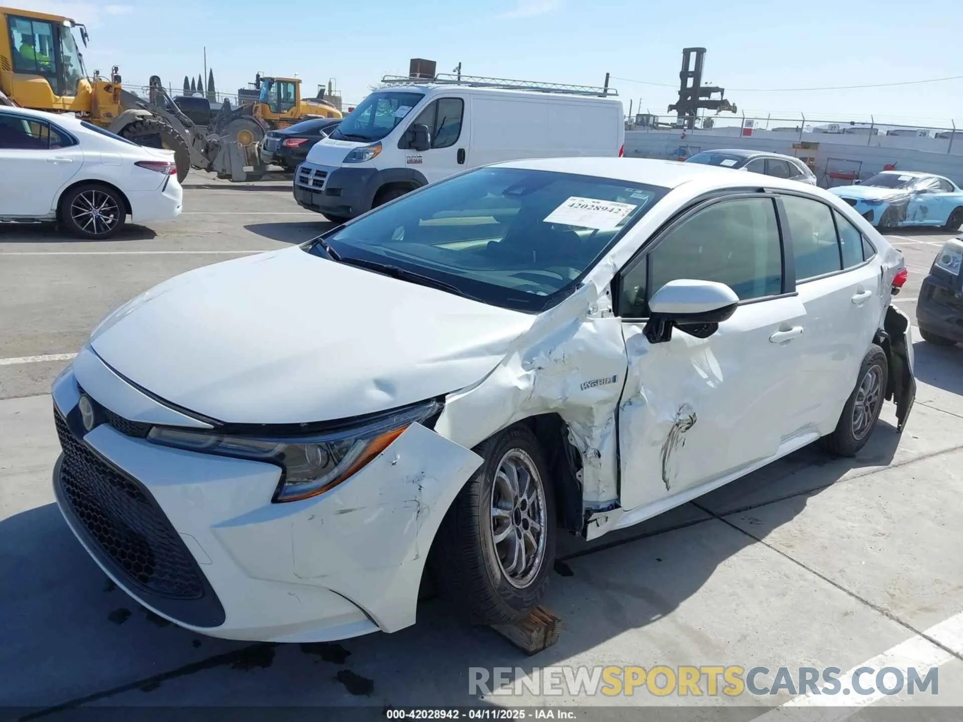 2 Photograph of a damaged car JTDEAMDE3MJ031906 TOYOTA COROLLA 2021