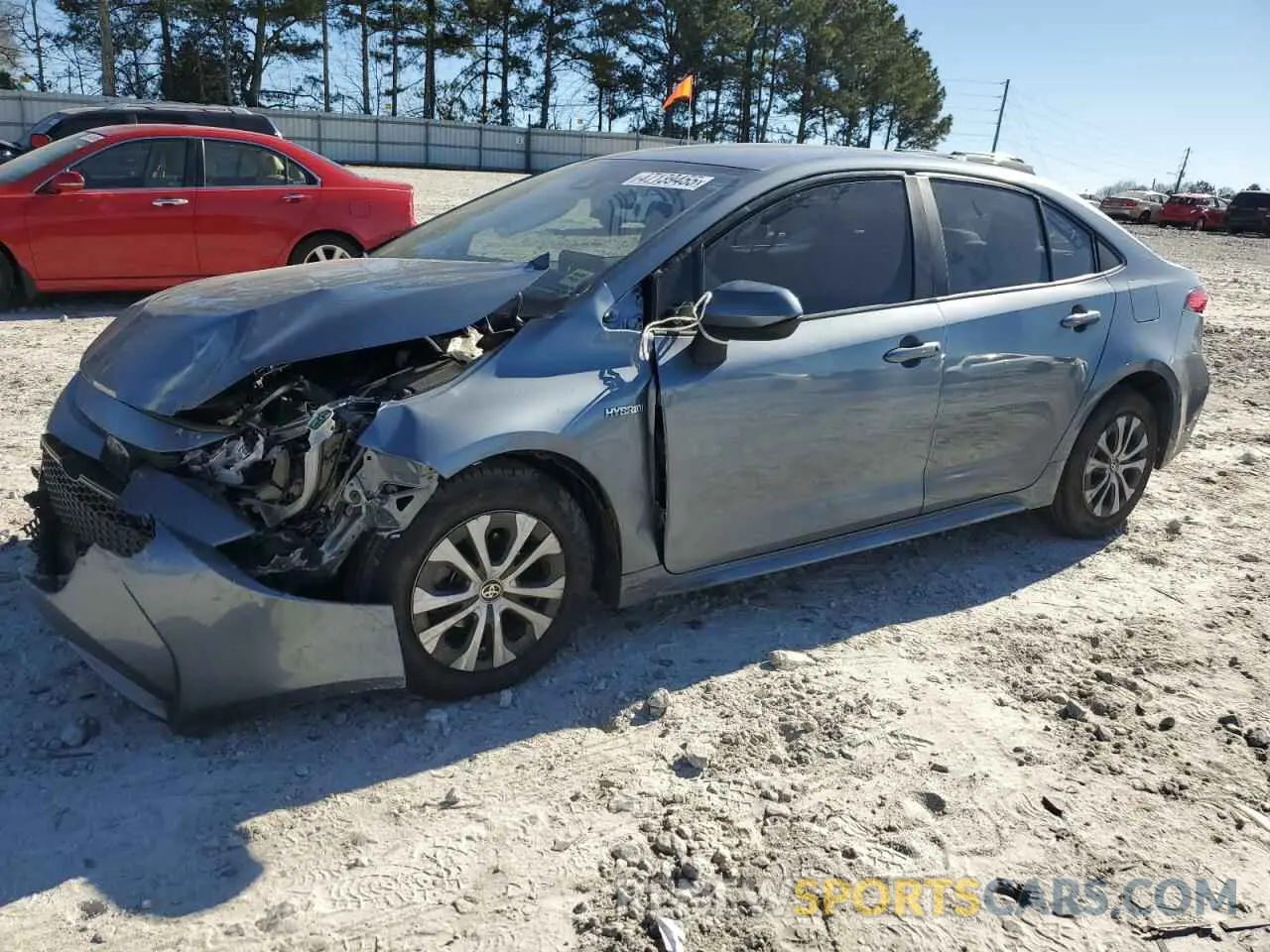 1 Photograph of a damaged car JTDEAMDE4MJ000583 TOYOTA COROLLA 2021