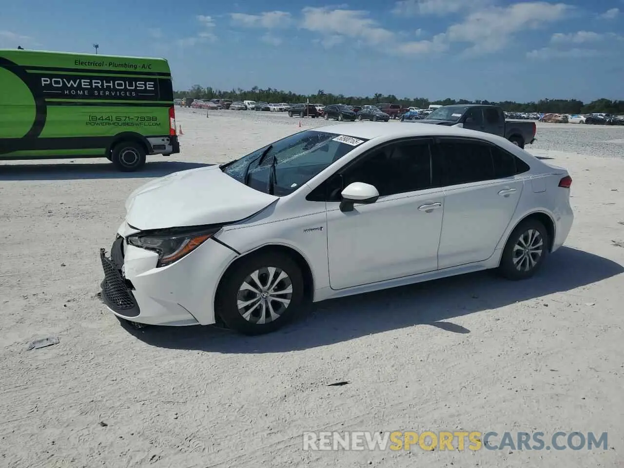 1 Photograph of a damaged car JTDEAMDE4MJ001085 TOYOTA COROLLA 2021