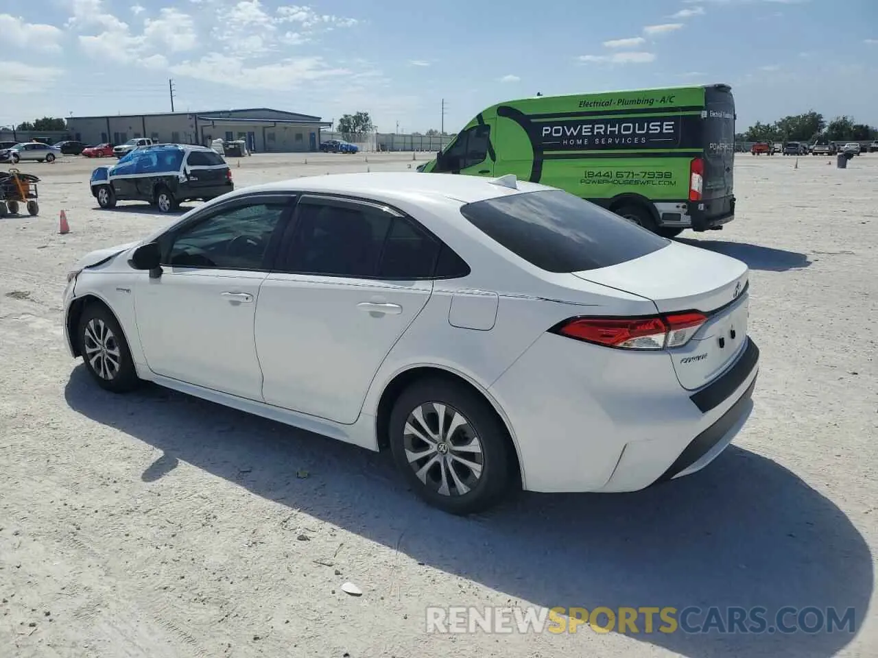 2 Photograph of a damaged car JTDEAMDE4MJ001085 TOYOTA COROLLA 2021