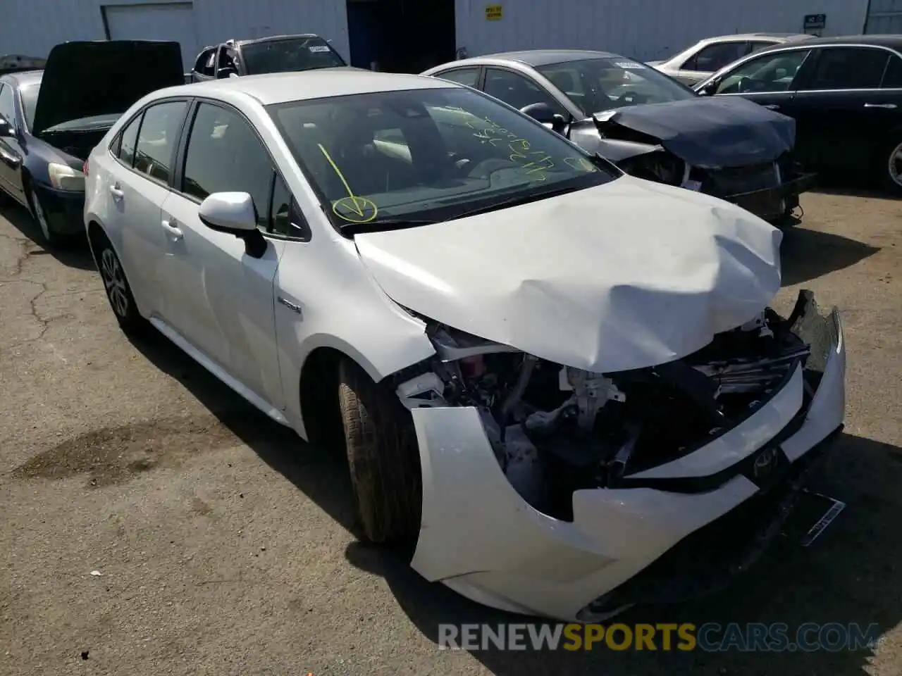 1 Photograph of a damaged car JTDEAMDE4MJ002415 TOYOTA COROLLA 2021