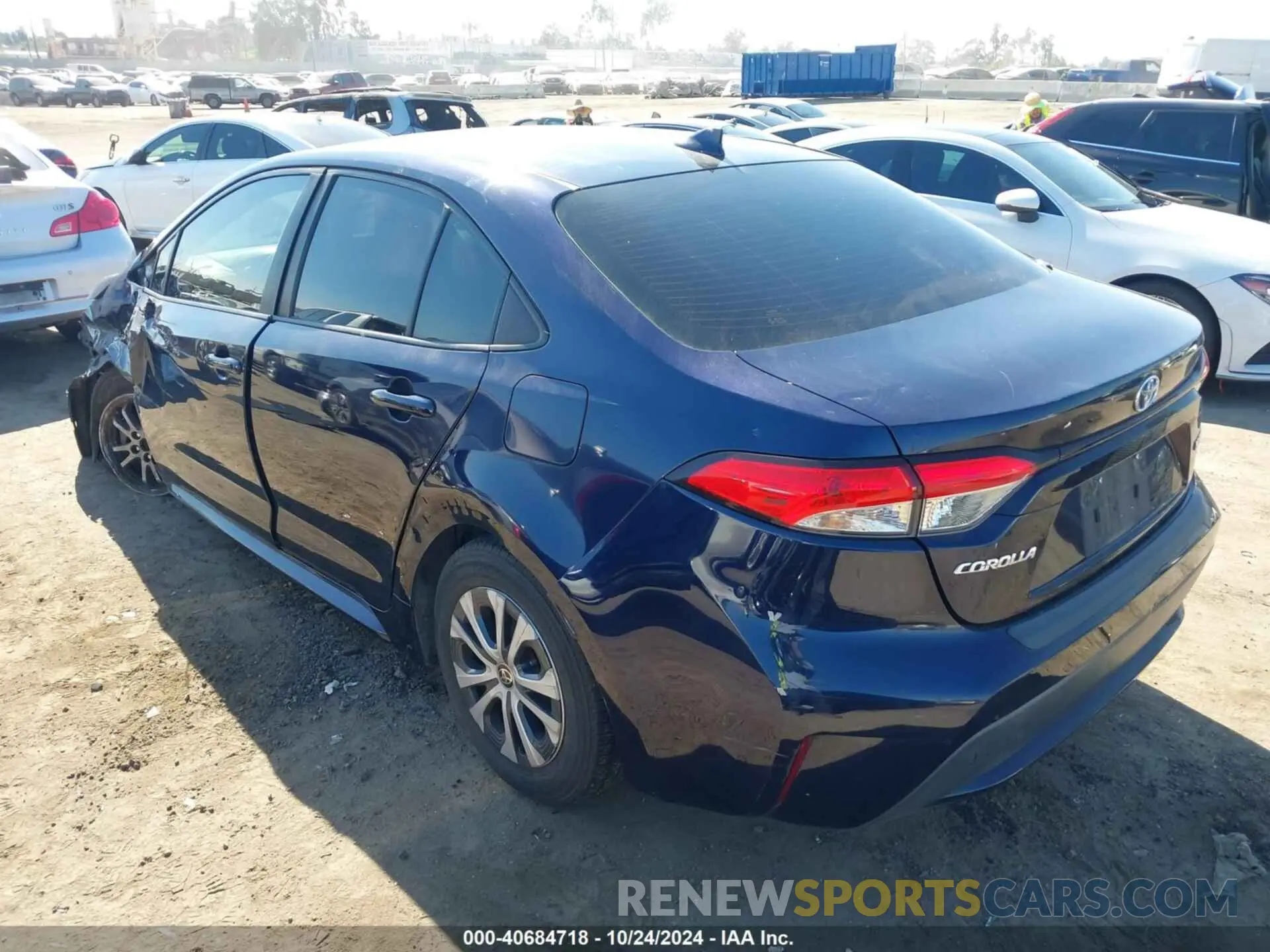 3 Photograph of a damaged car JTDEAMDE4MJ009011 TOYOTA COROLLA 2021