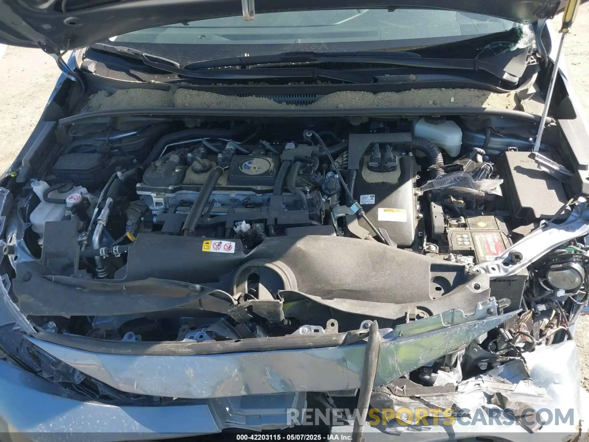 10 Photograph of a damaged car JTDEAMDE4MJ024253 TOYOTA COROLLA 2021